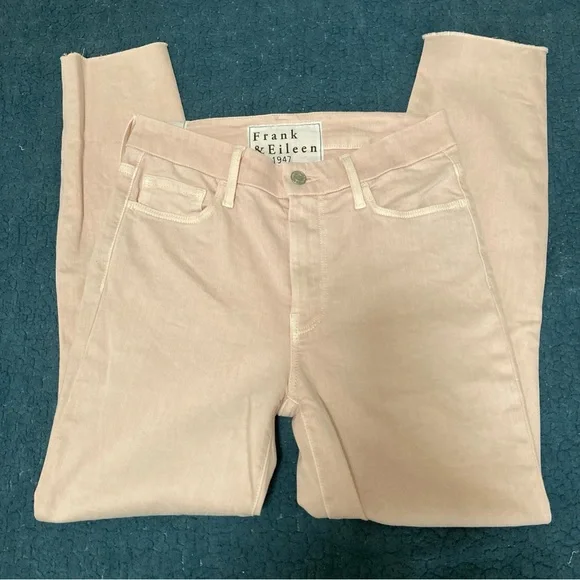 Frank & Eileen Women's Size 27 Sligo Italian Performance Denim Skinny Jean Pink - Picture 15 of 16